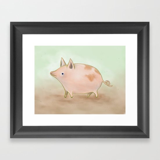 Piggy Framed Art Print