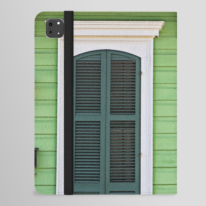 Green Creole Cottage iPad Folio Case