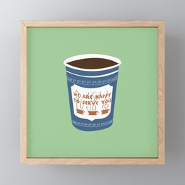 NY Coffee Framed Mini Art Print