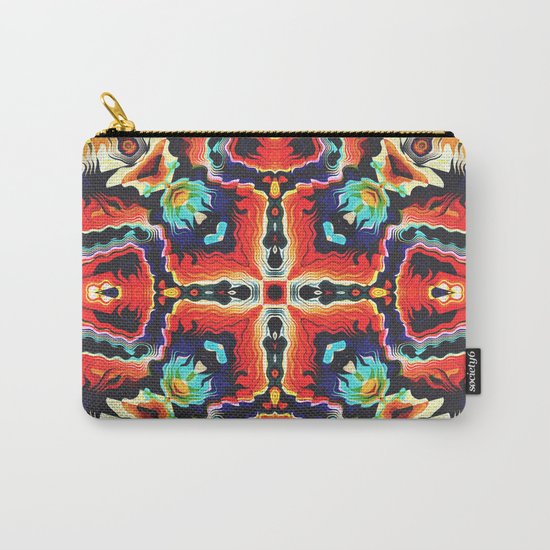 Colorful Tribal Pattern Carry-All Pouch