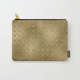 Glam Gold Hearts Carry-All Pouch