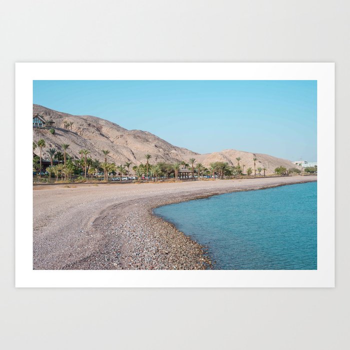 Eilat Beach Art Print