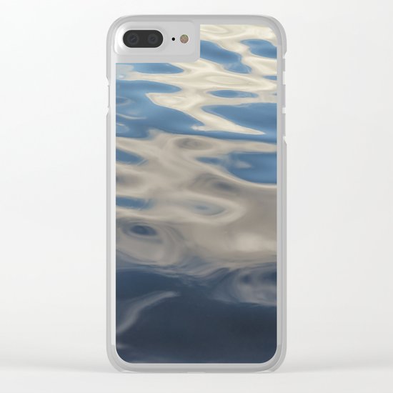 Lake Cloud reflection ripples Clear iPhone Case