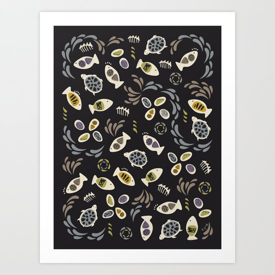 Fish Tales Art Print