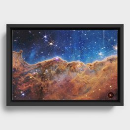 Jwst first images nebula  Framed Canvas