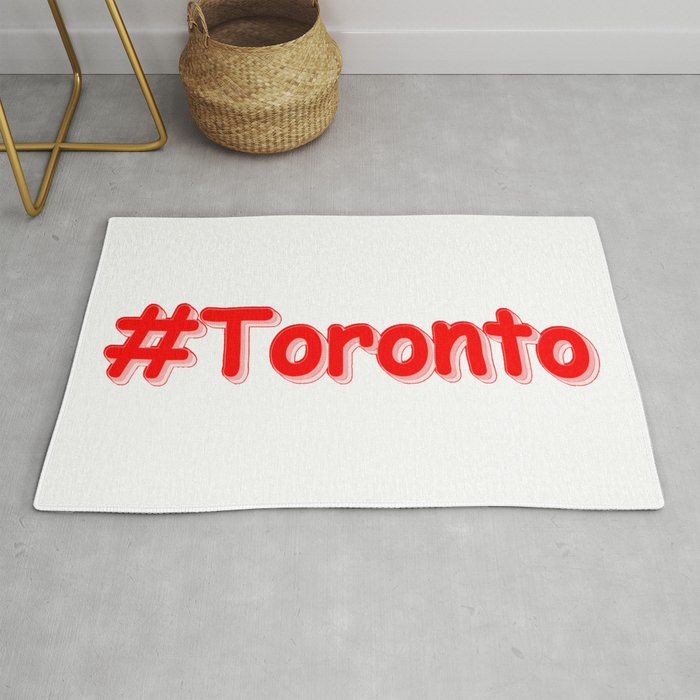  "#Toronto" Cute Design. Buy Now Rug