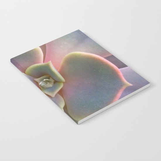 Succulent Dew Drop Notebook