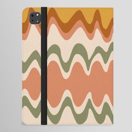 Wavy Stripes Abstract VII iPad Folio Case