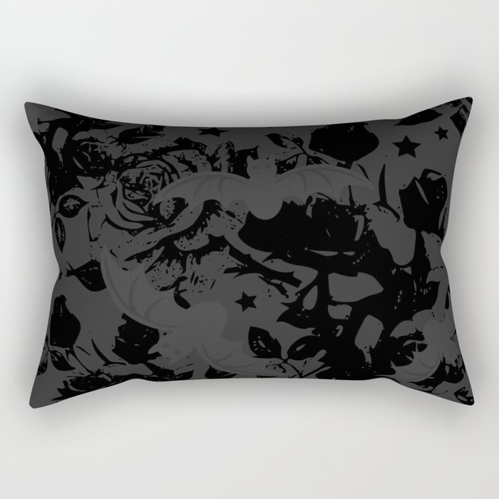 Bats & Roses Rectangular Pillow
