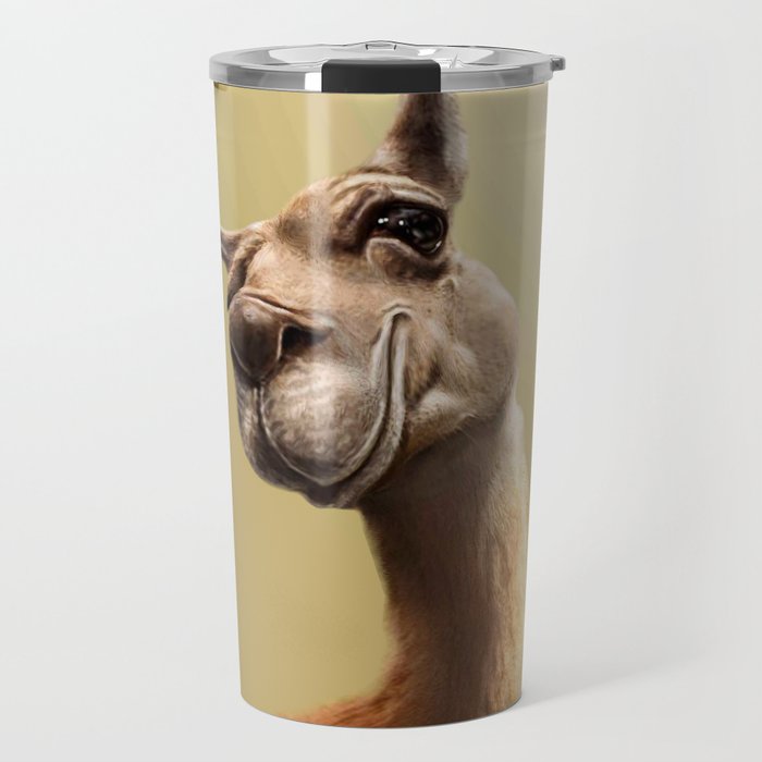 Smiling Llama Selfie Travel Mug