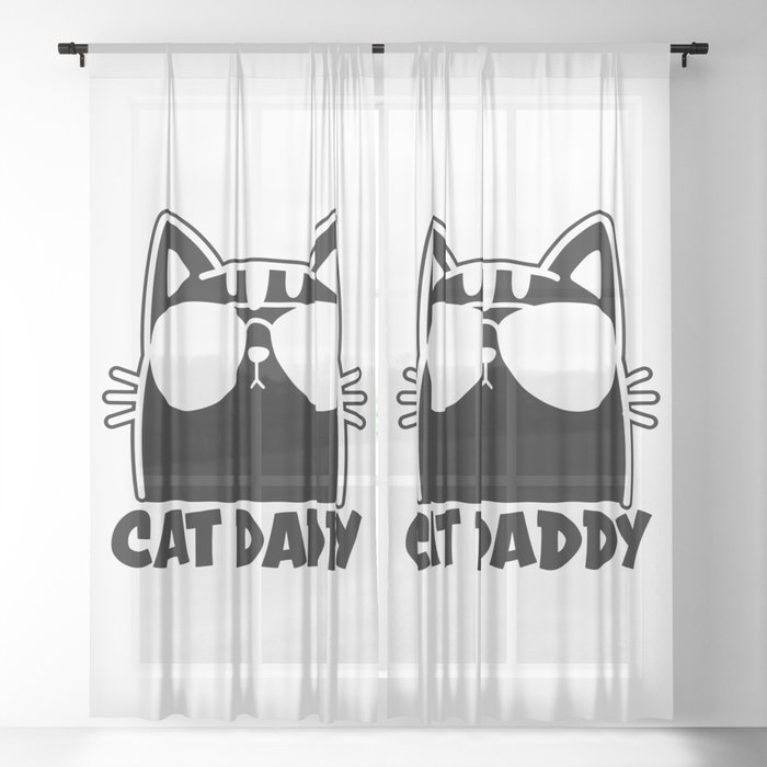 Cat Daddy Sheer Curtain