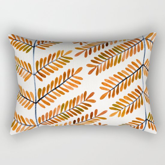 Autumn Leaflets Rectangular Pillow