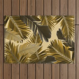 Jungle Leaves Finesse #1 #tropical #decor #art #society6 Outdoor Rug