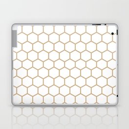 Honeycomb (Tan & White Pattern) Laptop Skin