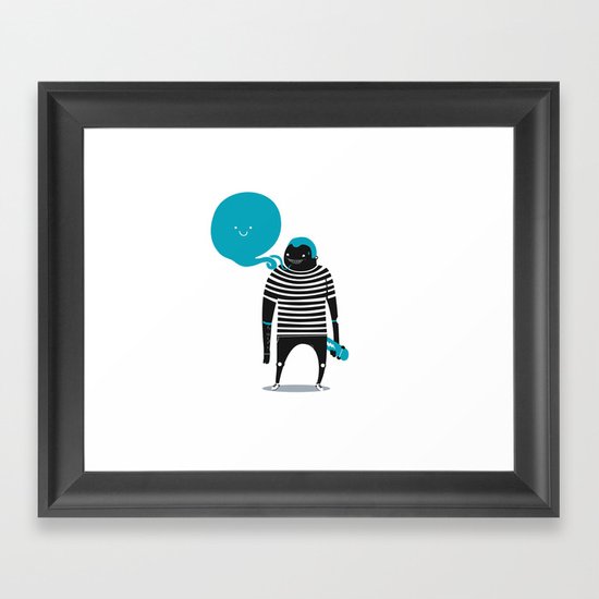 Do what makes you happy Framed Art Print