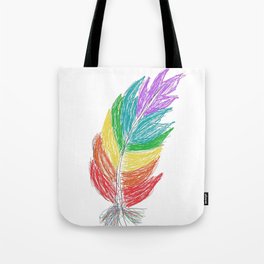 Digital Feather  Tote Bag
