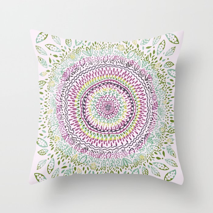 Intricate Spring Throw Pillow