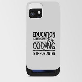 Medical Coder Education Is Important Coding ICD iPhone Card Case