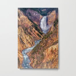 Lower Falls of the Yellowstone Metal Print