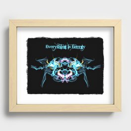 Everything is Energy Blue Recessed Framed Print