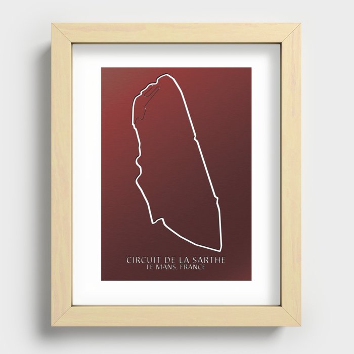 Circuit de la Sarthe, Le Man 24 hr Race Recessed Framed Print