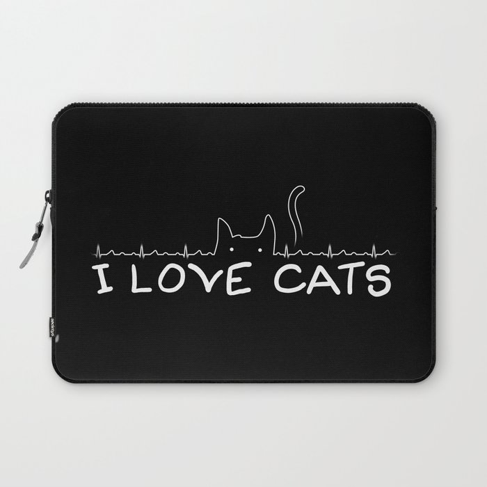 I Love Cats Laptop Sleeve