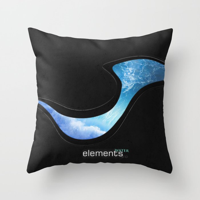 elements | water Throw Pillow