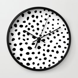Dots - Black and White Wall Clock