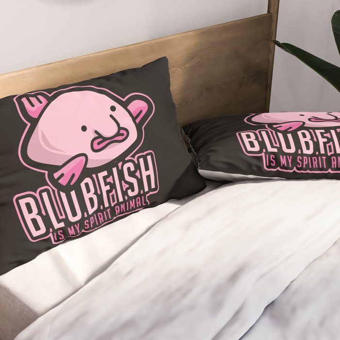 Blobfish Is My Spirit Animal Funny Blobfish Meme Throw Pillow by EQ Designs  - Fine Art America