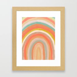 boho rainbow arch  Framed Art Print