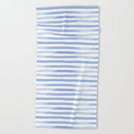peri sea stripe Beach Towel