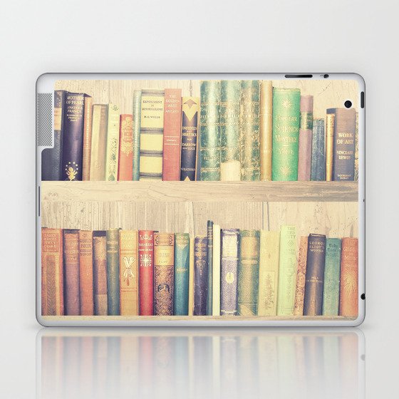 Dream With Books Love Of Reading Bookshelf Collage Laptop Ipad