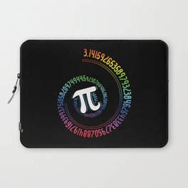 Rainbow Math Geek Mathematician Pi Day Laptop Sleeve