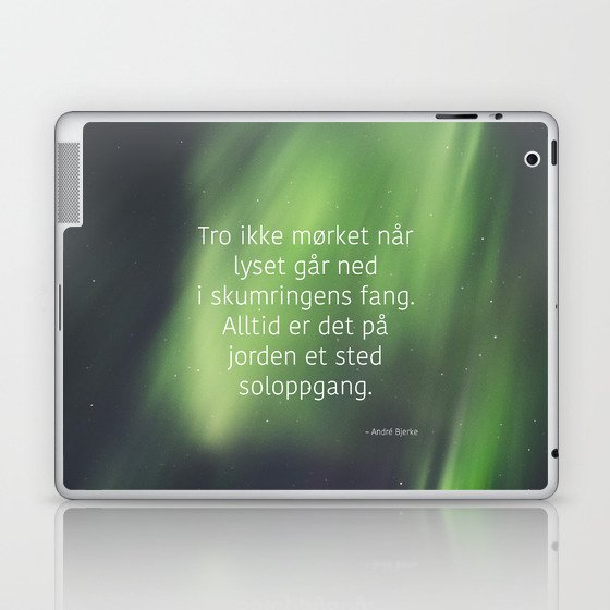 God Morgen Far Og Mor Laptop Ipad Skin By Lisnas Society6