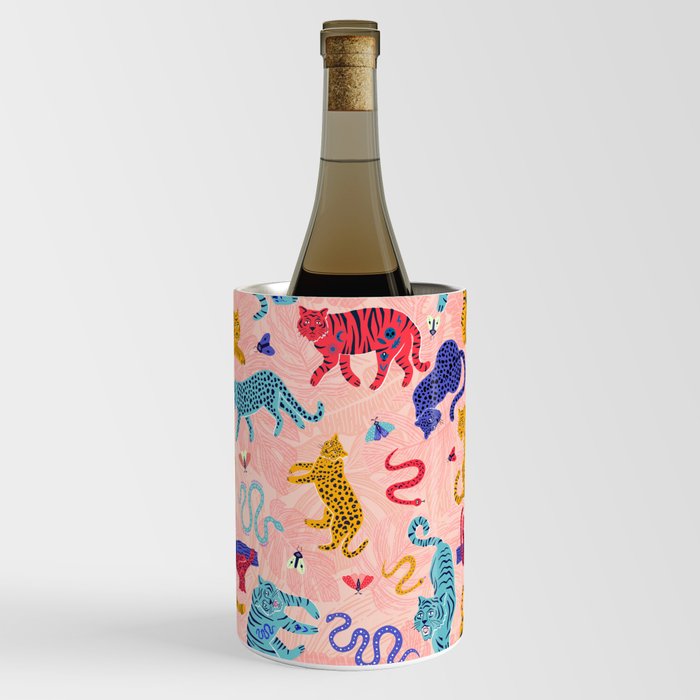 Here Little Kitty - Tigers and Leopards Wine Chiller