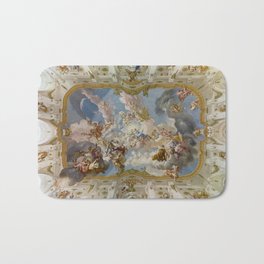 Renaissance Painting The Harmony between Religion and Science Bath Mat
