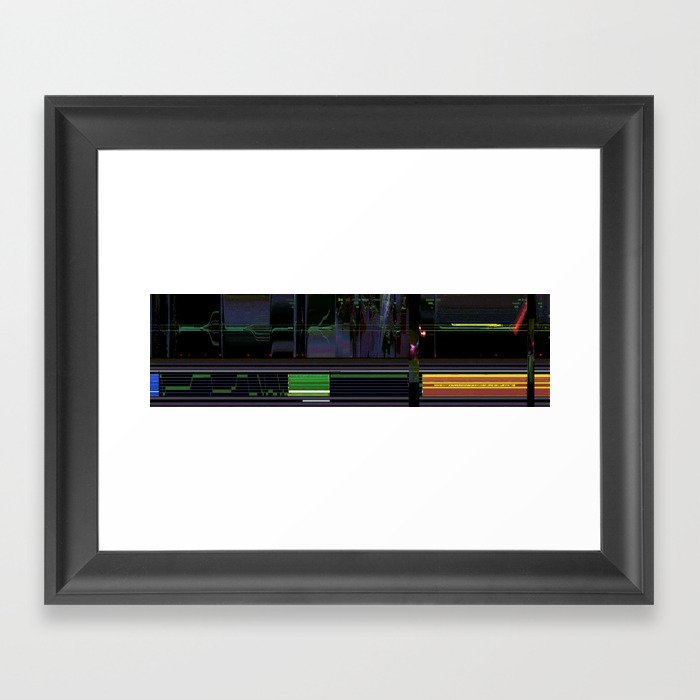 deep space sequencing Framed Art Print