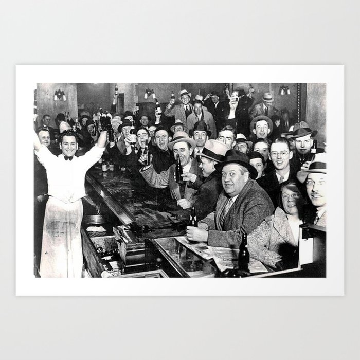 The Night Prohibition Ended Art Print