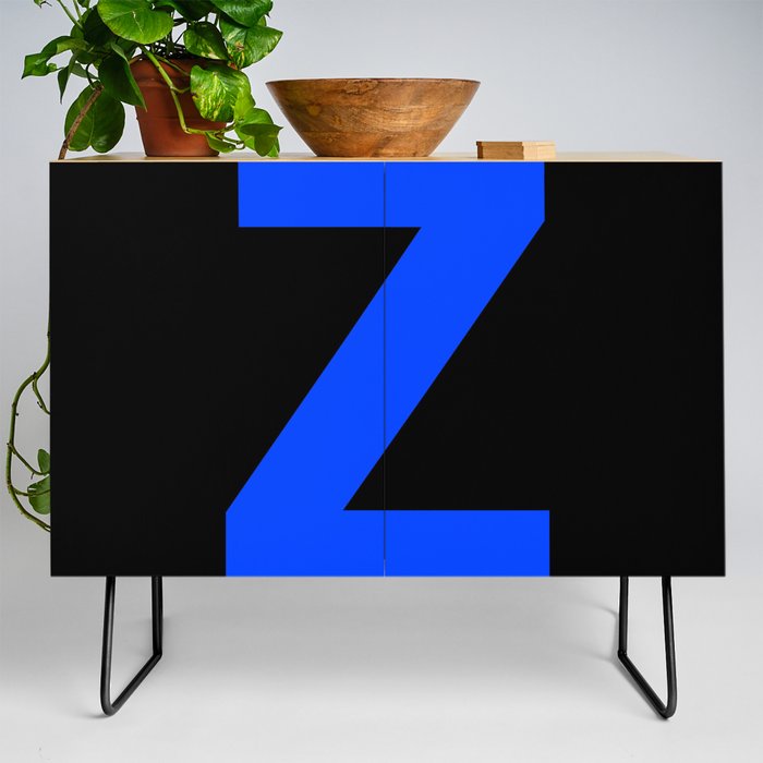 Letter Z (Blue & Black) Credenza