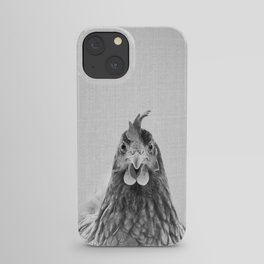Chicken - Black & White iPhone Case