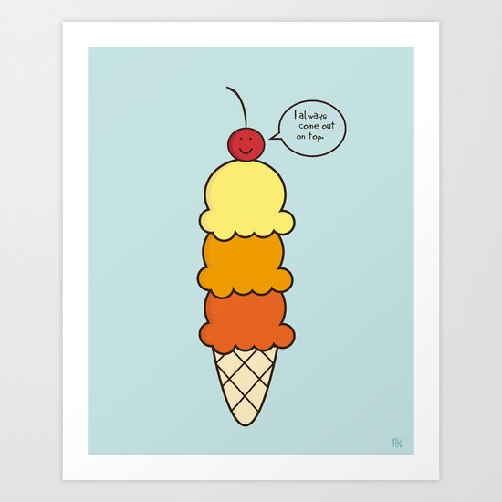 Cherry Success Art Print