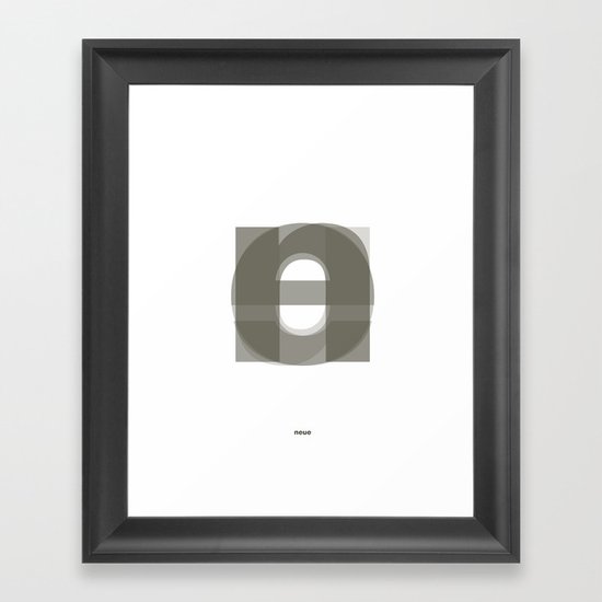 Die Neue Haas Grotesk (A-01) Framed Art Print