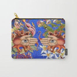 Octopus Floral Fantasy Carry-All Pouch