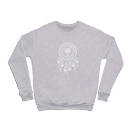 Zodiac Sign Native American Wolf Crewneck Sweatshirt