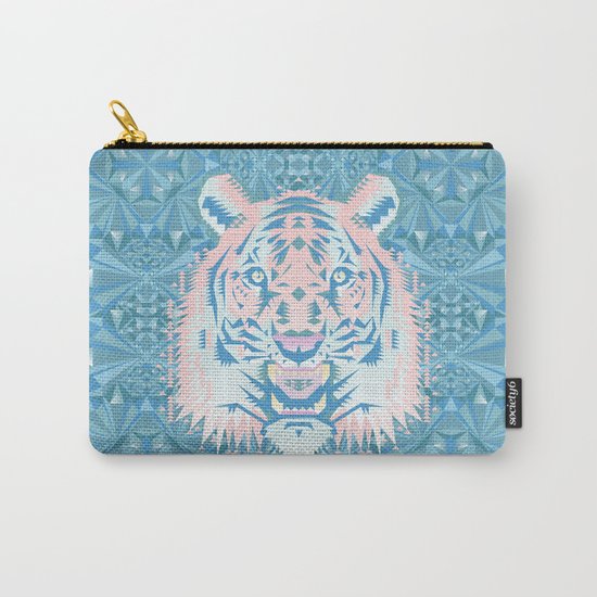 Pastel Quartz Tiger Carry-All Pouch