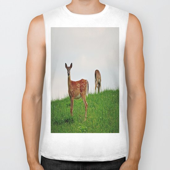 Backyard Deer Biker Tank