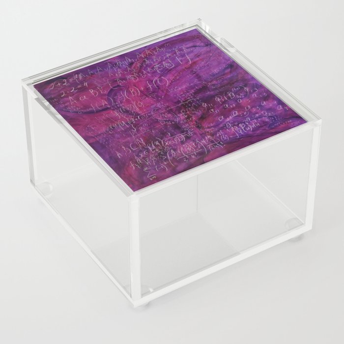 Violet Schoolboard Acrylic Box