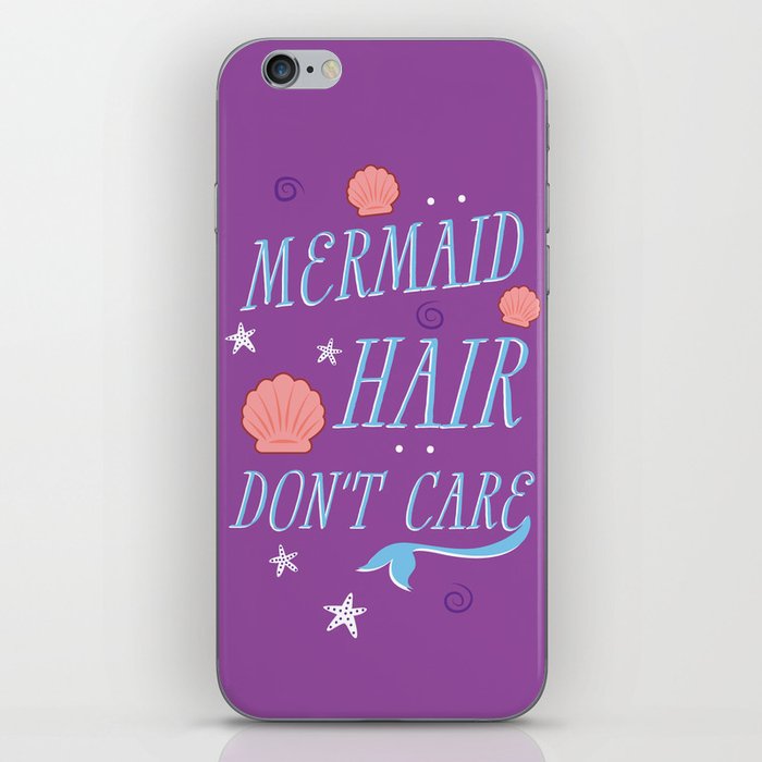 Mermaid Hair Don't Care iPhone Skin