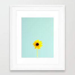 Sunflower Minimalist Photography Framed Art Print