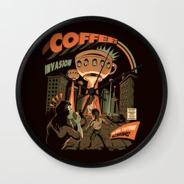 Coffee Invasion Wall Clock